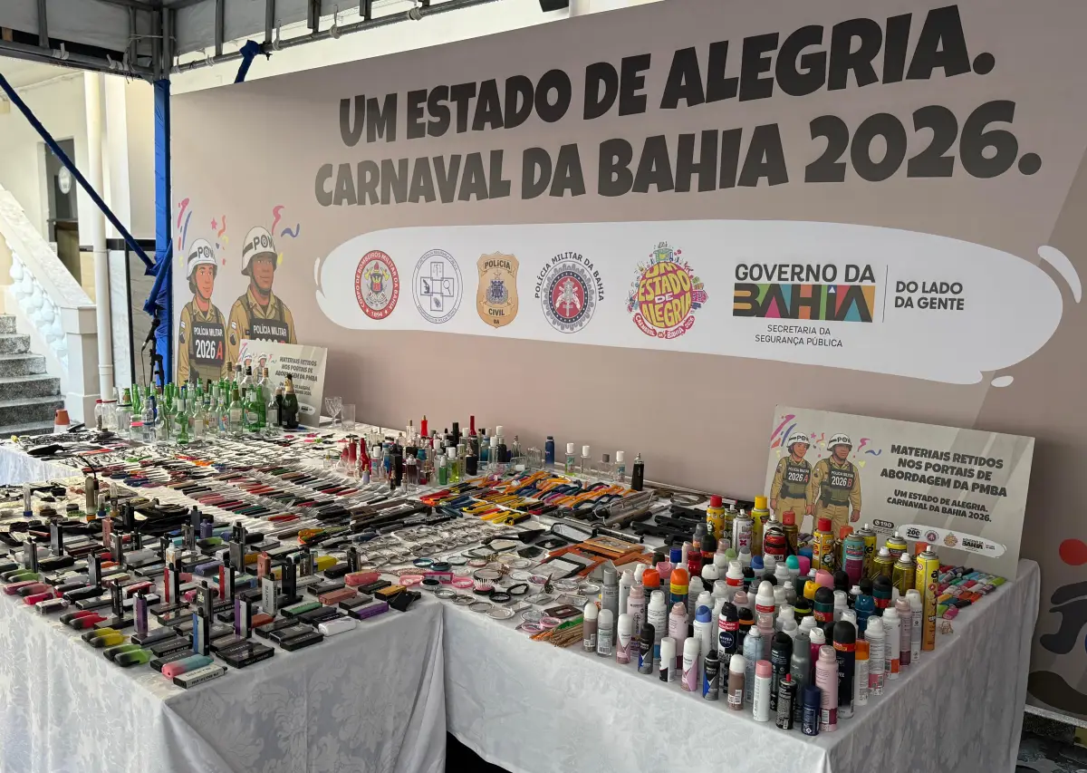 Polícia já impediu a entrada de 6.699 objetos proibidos nos portais do Carnaval de Salvador