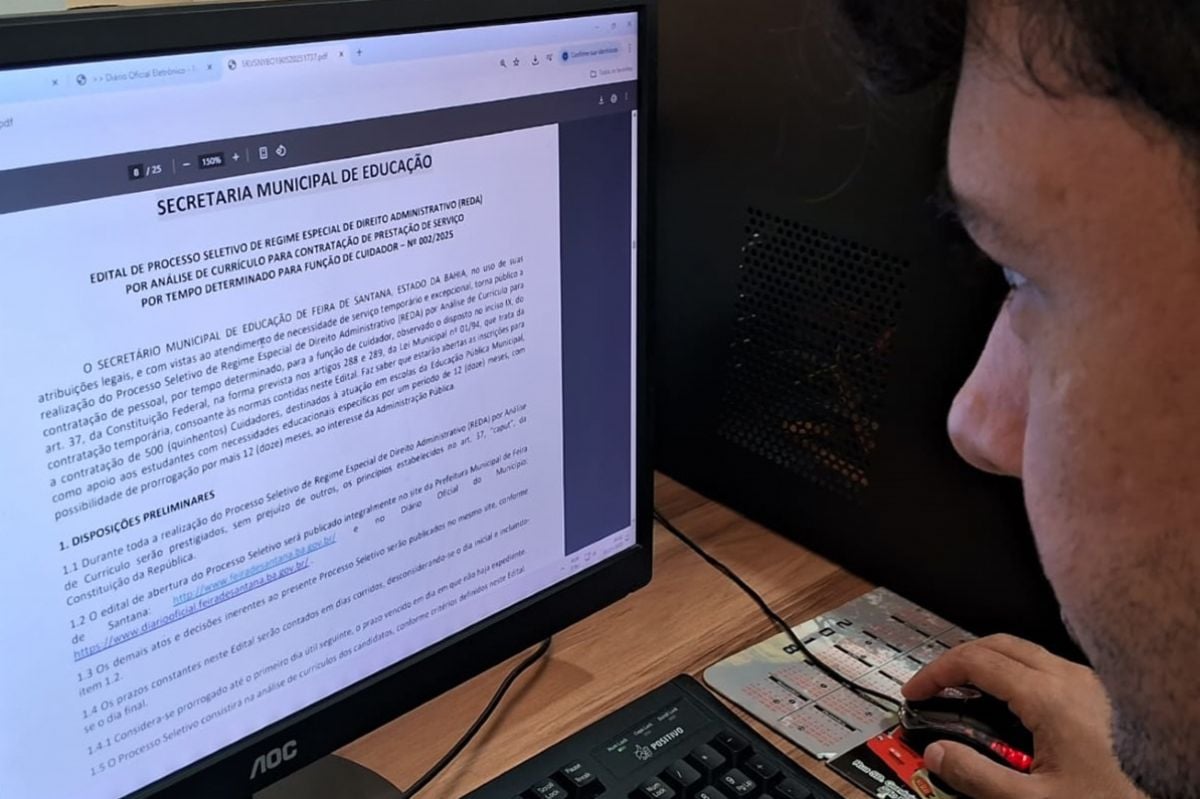 Processo Seletivo Inscrições para seleção de 500 cuidadores escolares