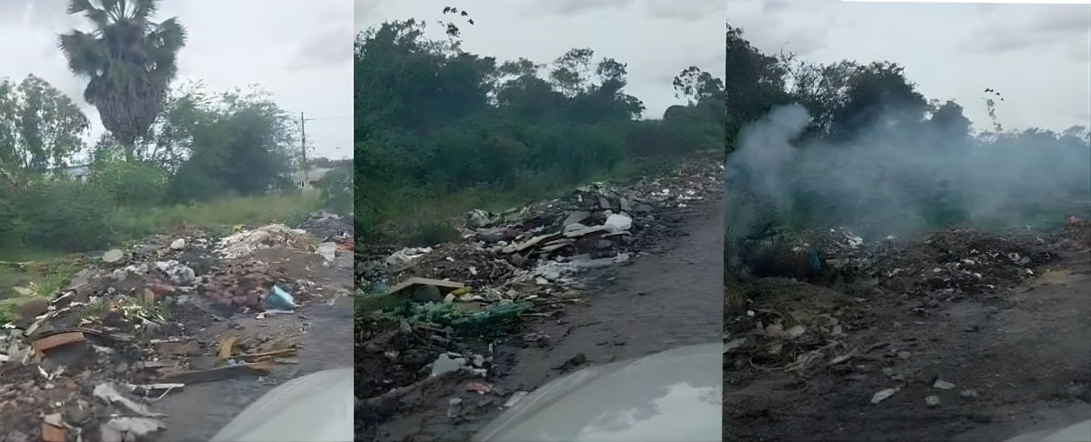 Pneus de caminhão voltam a afundar após piso ceder no CIS; morador denuncia abandono em área industrial