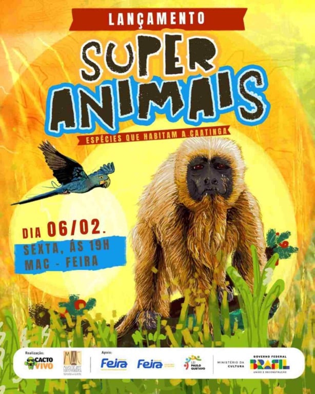 super animais lançamento de livro gratuito