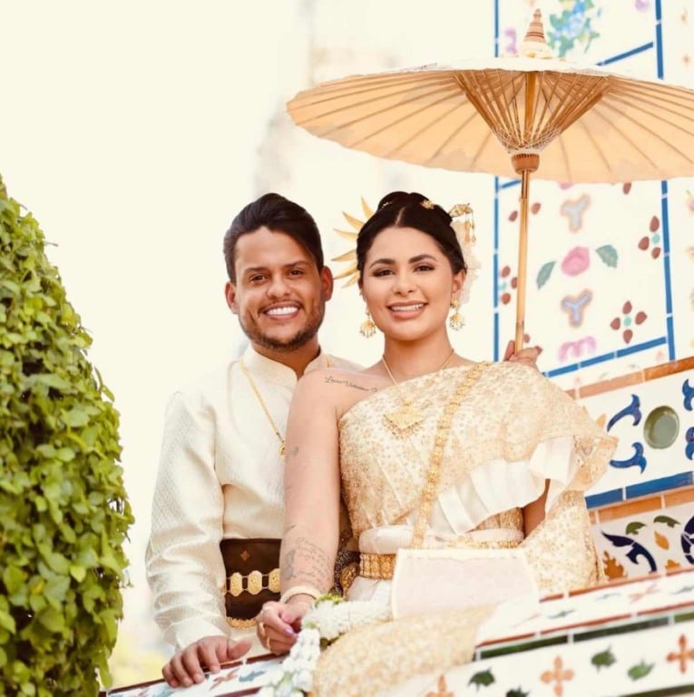 Thiago Aquino e Thayná Santiago