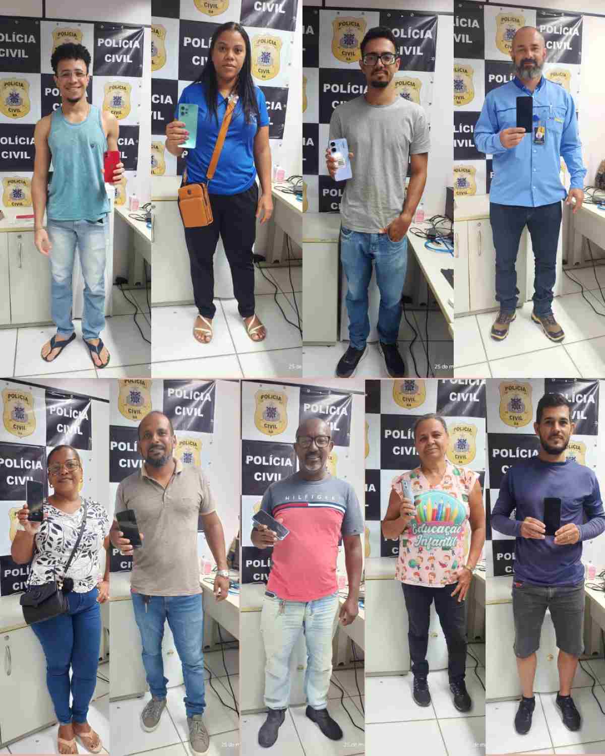 Devolução de celulares