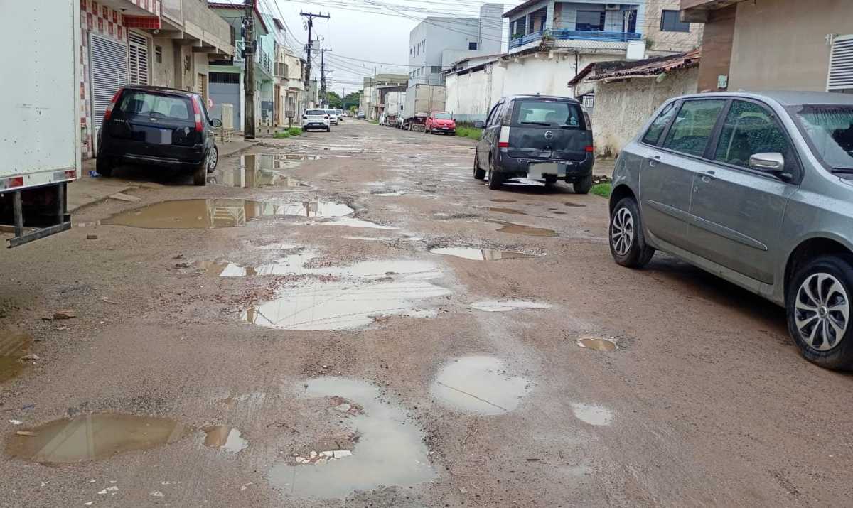 Rua Vandinha, no bairro Caseb 