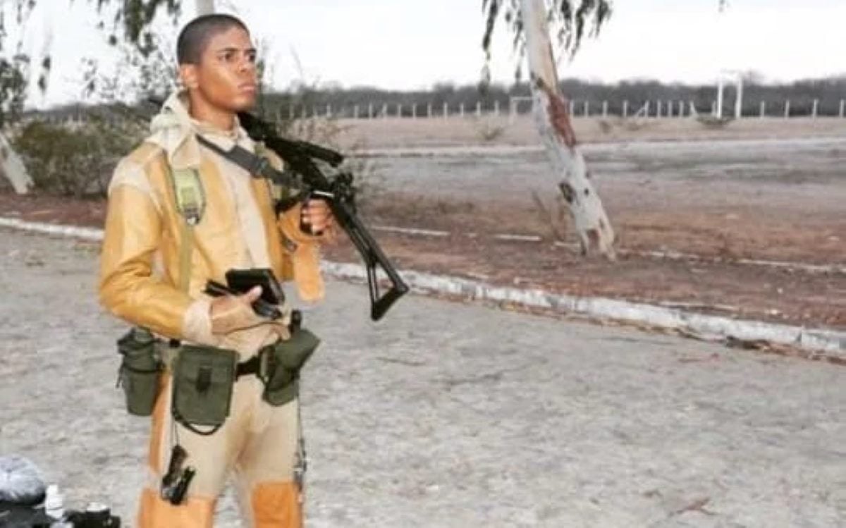 terceiro sargento do exército, Fabrício da Silva Santos, vítima