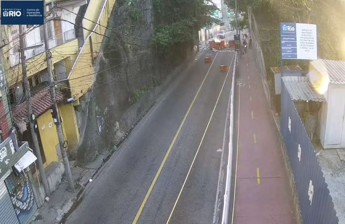 Avenida Niemeyer é fechada por conta da operação