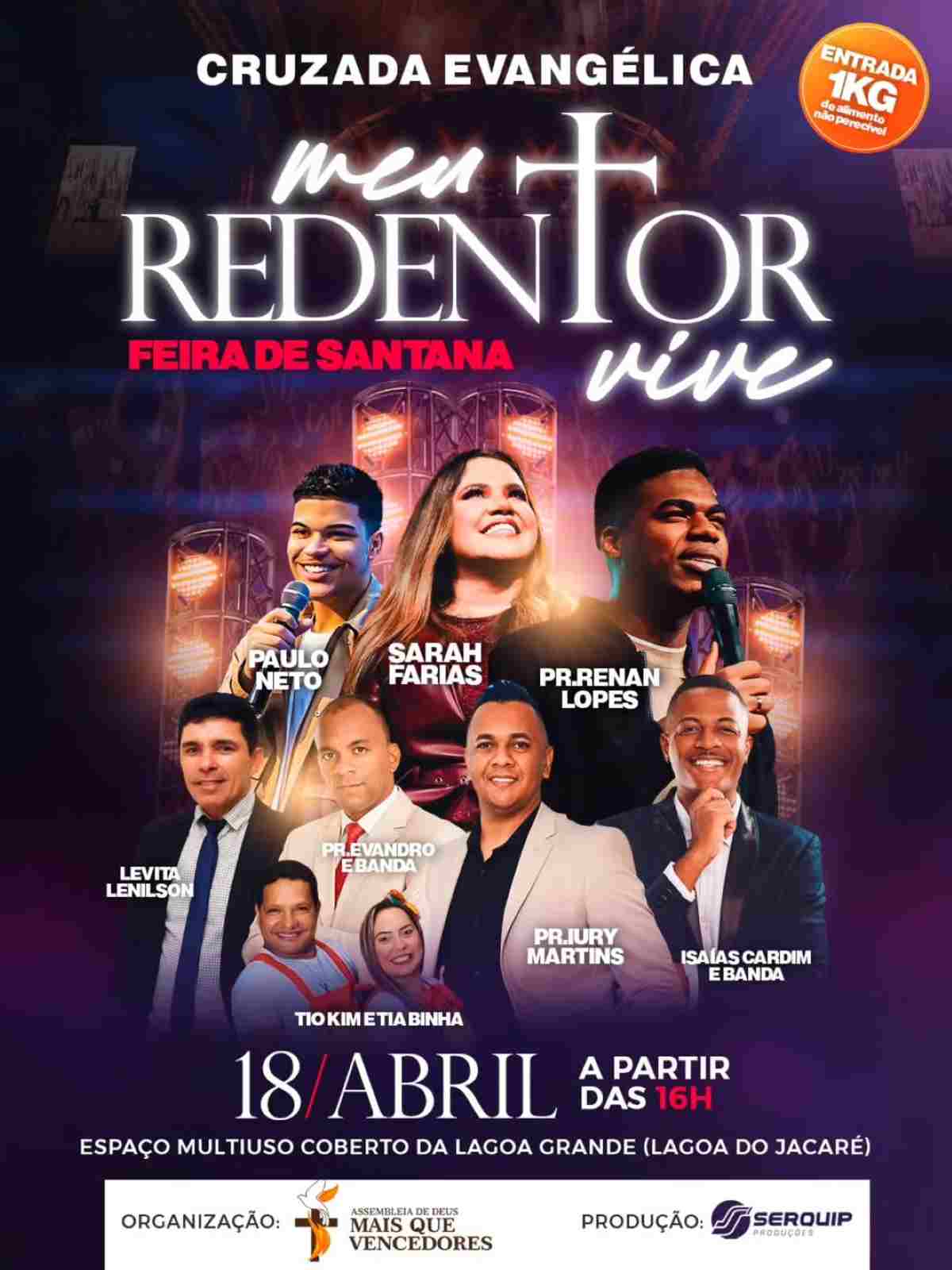 "Cruzada Evangélica - Meu Redentor Vive"