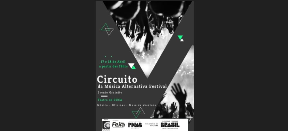 Cuca/Uefs sedia Circuito da Música Alternativa nos dias 17 e 18 de abril