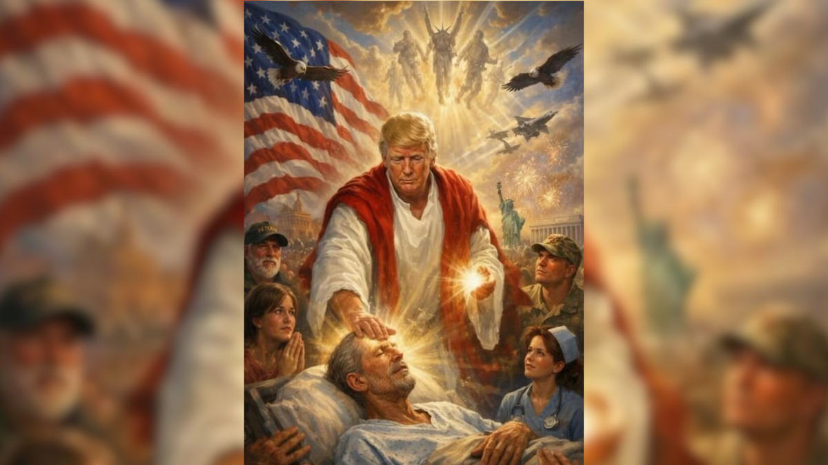 Donald Trump como Jesus
