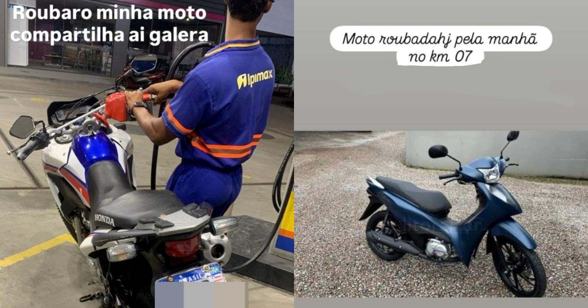 Motos roubadas em Ipuaçu