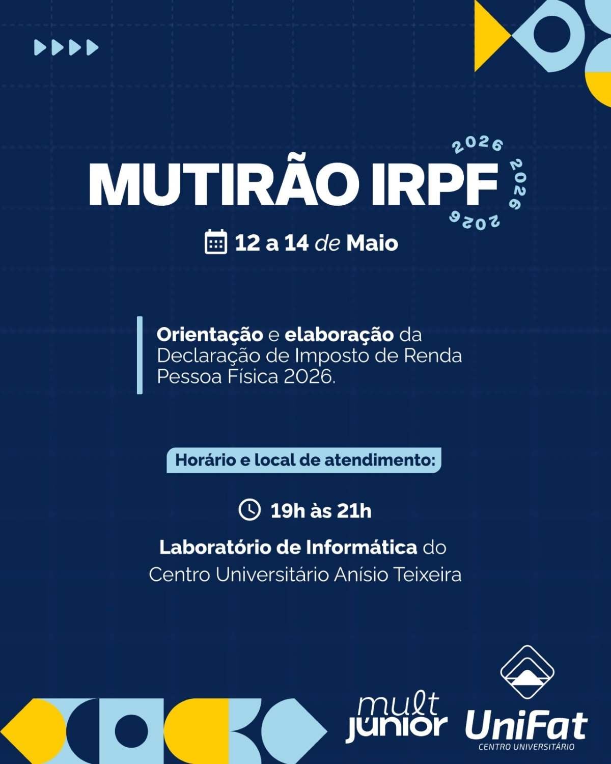 Mutirão Unifat Imposto de Renda
