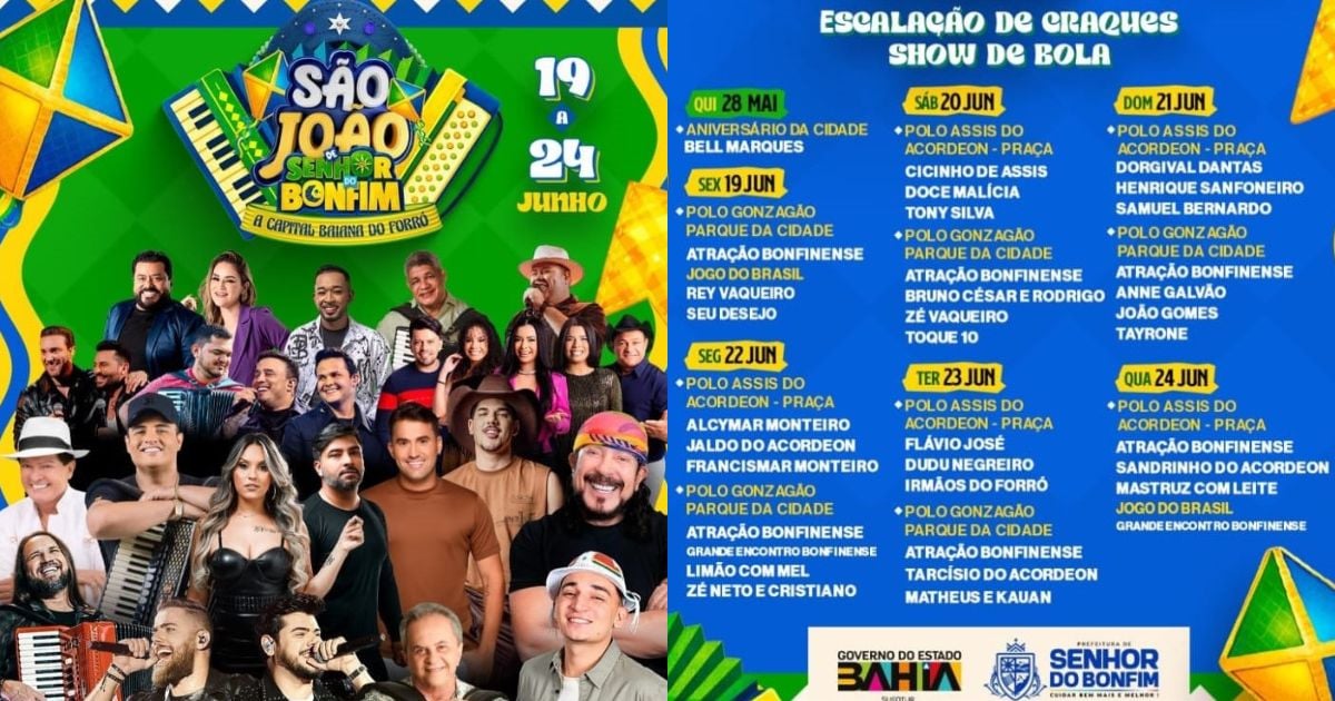 Senhor do Bonfim divulga atrações do São João