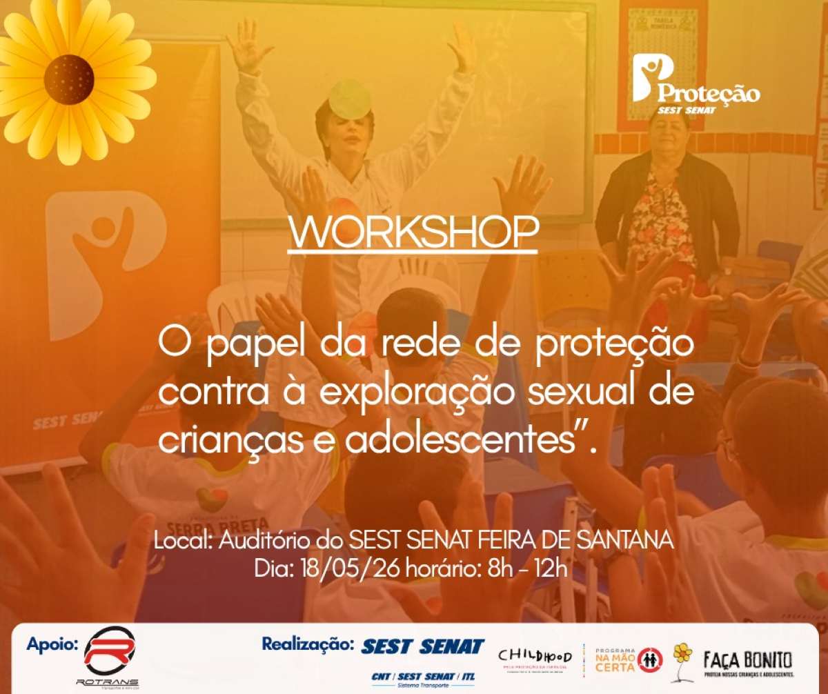 Sest Senat abre inscrições para workshop sobre combate à exploração sexual de crianças e adolescentes