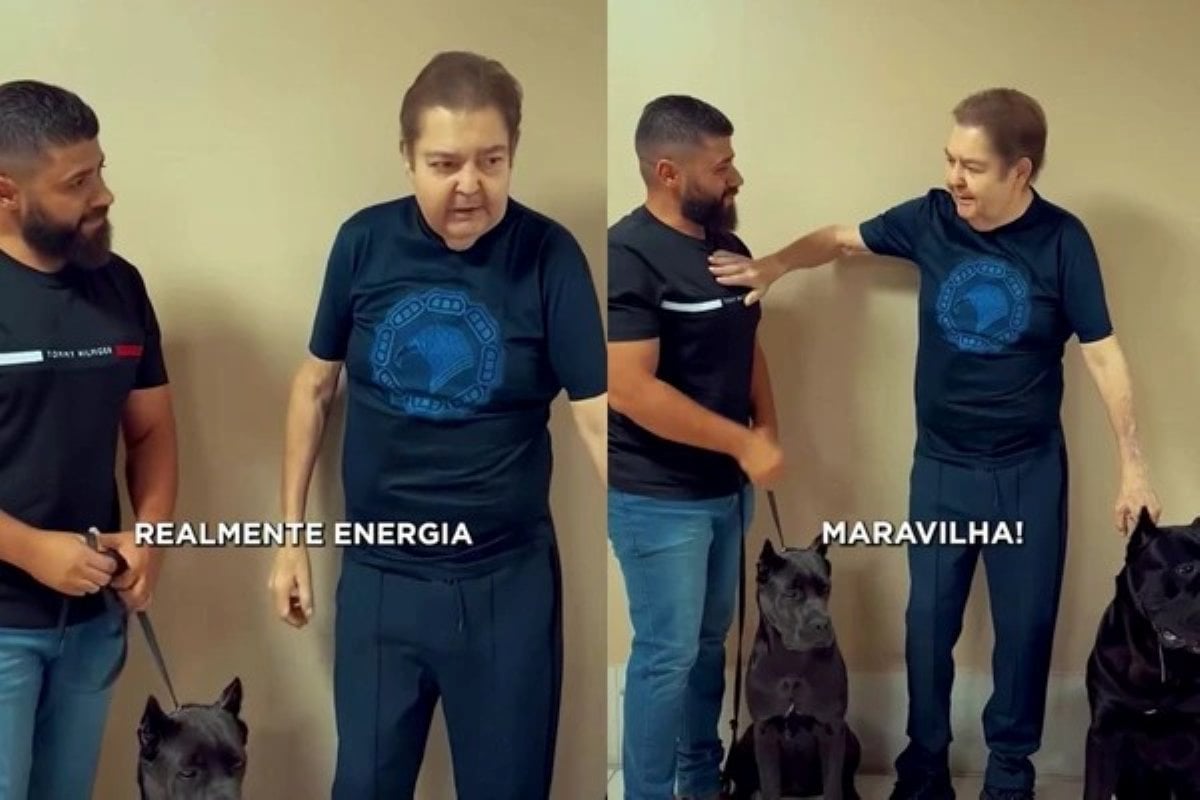 Faustão reaparece de pé e surpreende seguidores nas redes sociais
