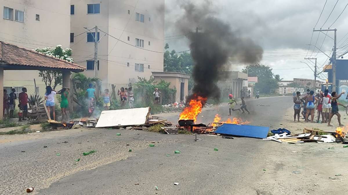 manifestação no Solar da Princesa