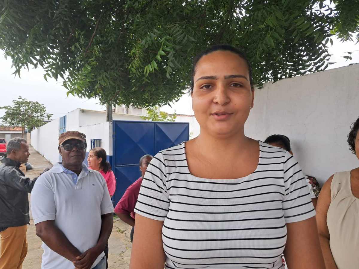 Carine Vieira, paciente do posto