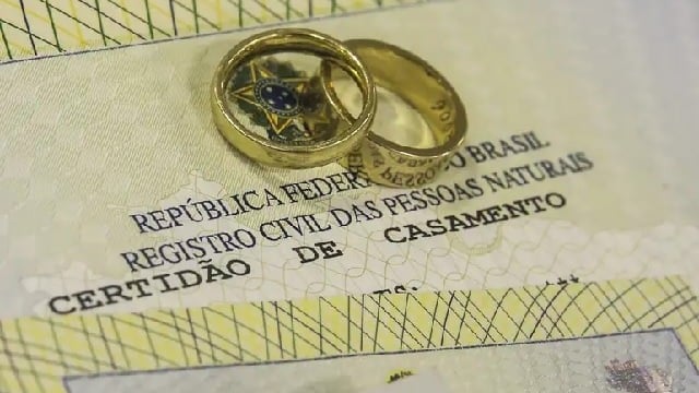 Certidão de casamento