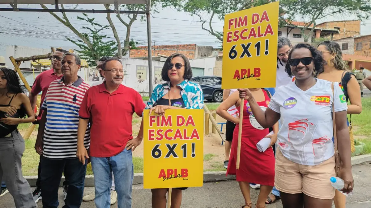 Dia do Trabalhador em Feira de Santana reforça luta por direitos, salário justo e fim da escala 6x1