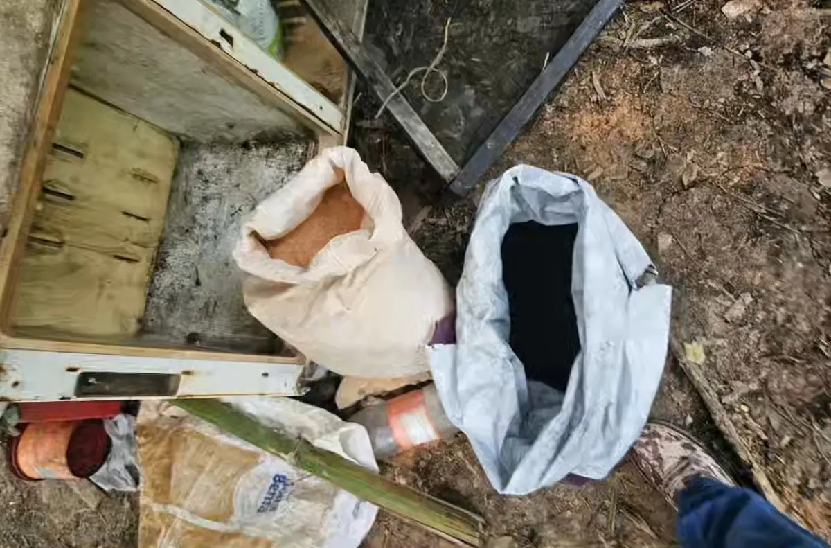 Fábrica clandestina de espadas é descoberta em área de mata no interior da Bahia