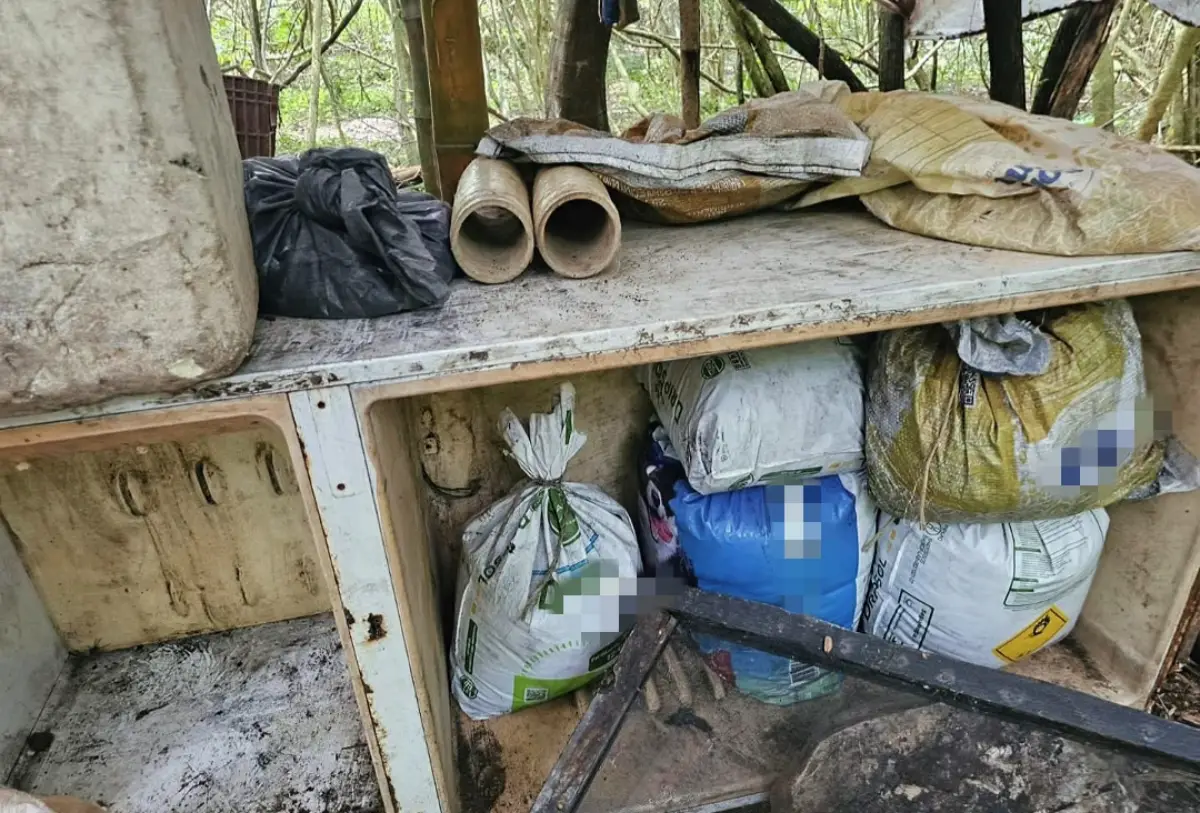 Fábrica clandestina de espadas é descoberta em área de mata no interior da Bahia
