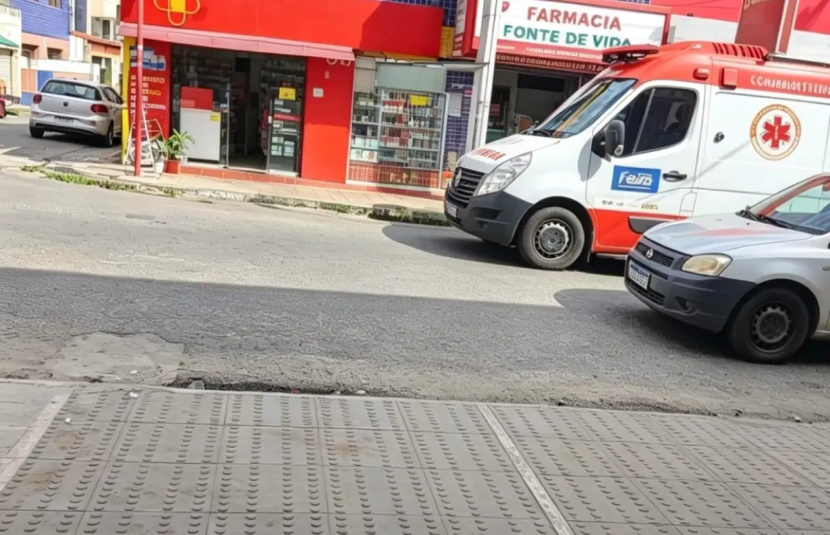 Mulher e adolescente são baleados próximo a farmácia no bairro Tomba, em Feira de Santana