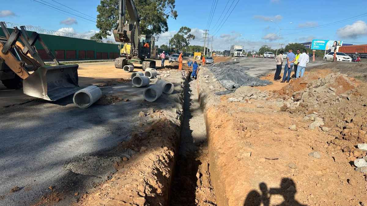 Pavimentação do acesso viário ao bairro Subaé