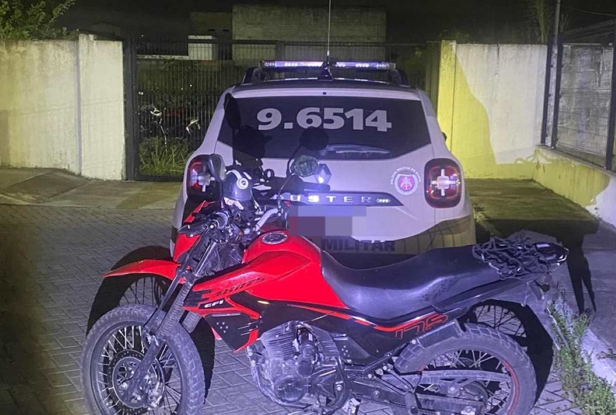 Recuperação de motocicleta roubada-furtada