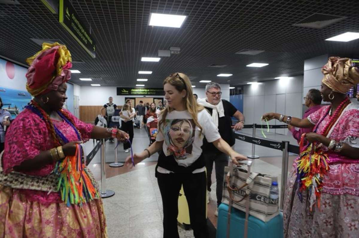 baianas no aeroporto