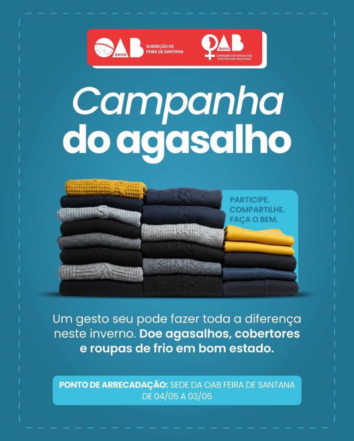 campanha do agasalho OAB