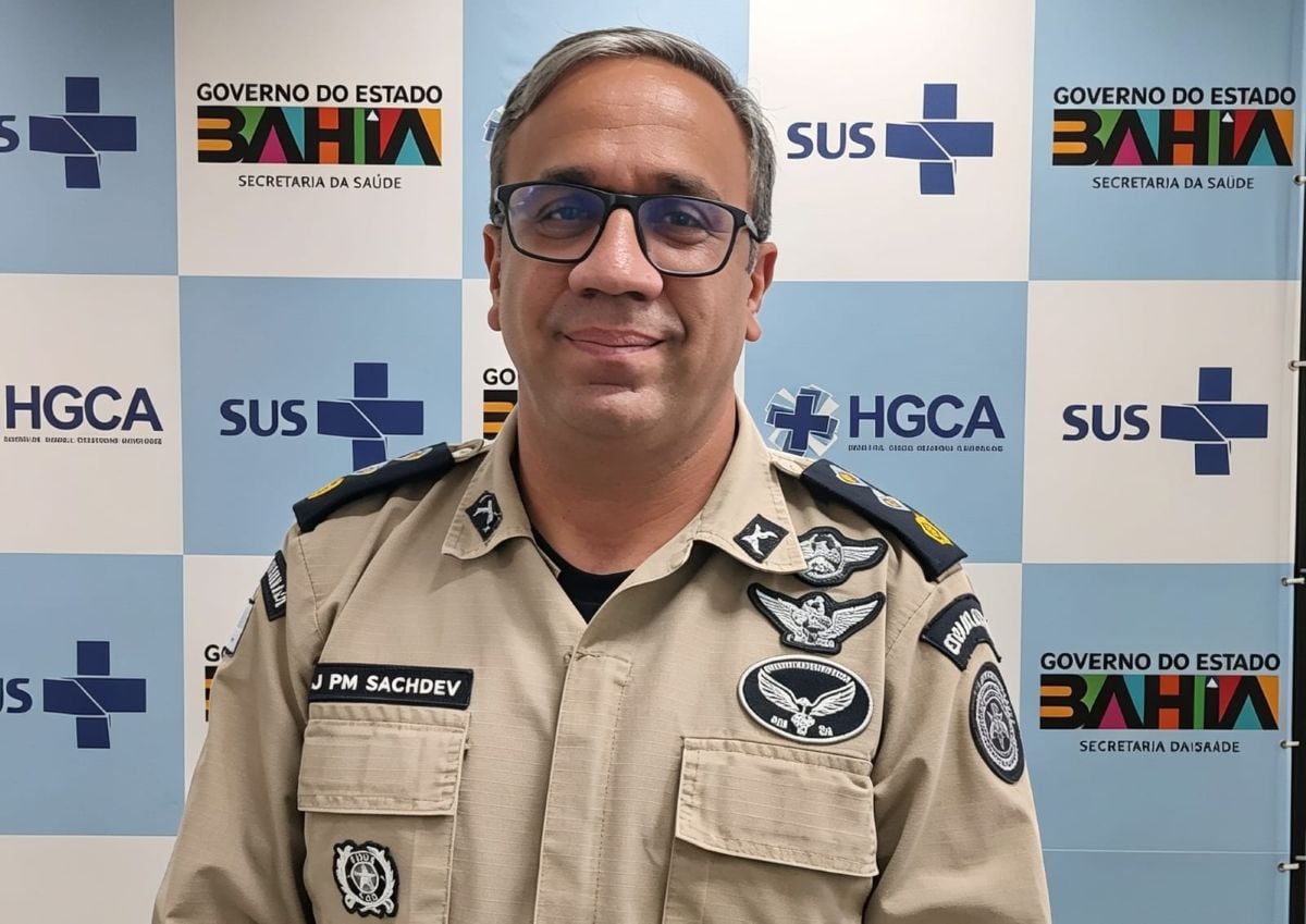 Rafael Sachdev, comandante do Pelotão de Trânsito do Esquadrão Asa Branca