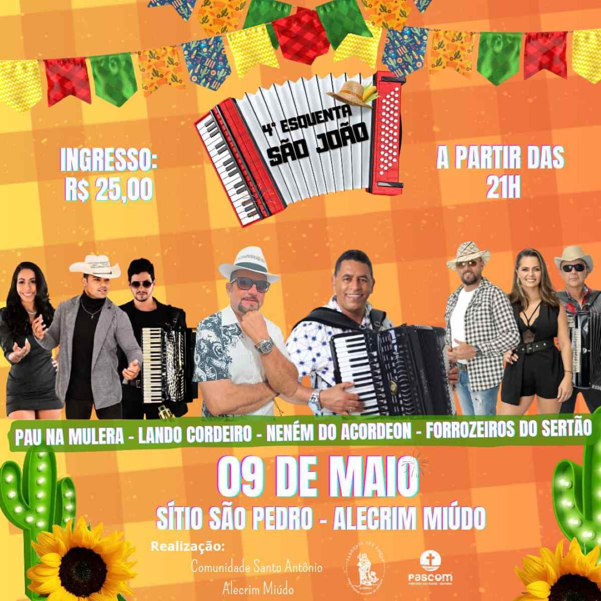 'Esquenta São João' da Comunidade Santo Antônio acontece em maio na zona rural de Feira de Santana