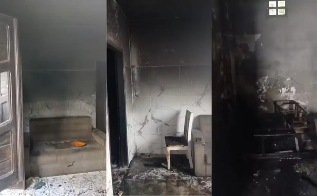 Três irmãos mortos em incêndio são identificados; fogo começou após brincadeira com isqueiro