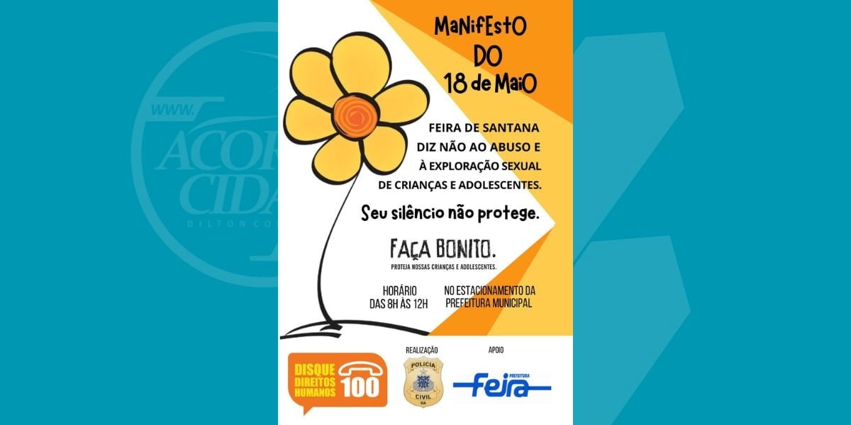 Polícia Civil promoverá ato do Maio Laranja para reforçar combate à violência sexual contra crianças e adolescentes