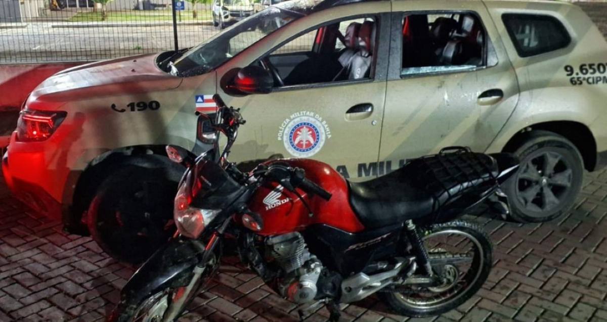 motocicleta apreendida