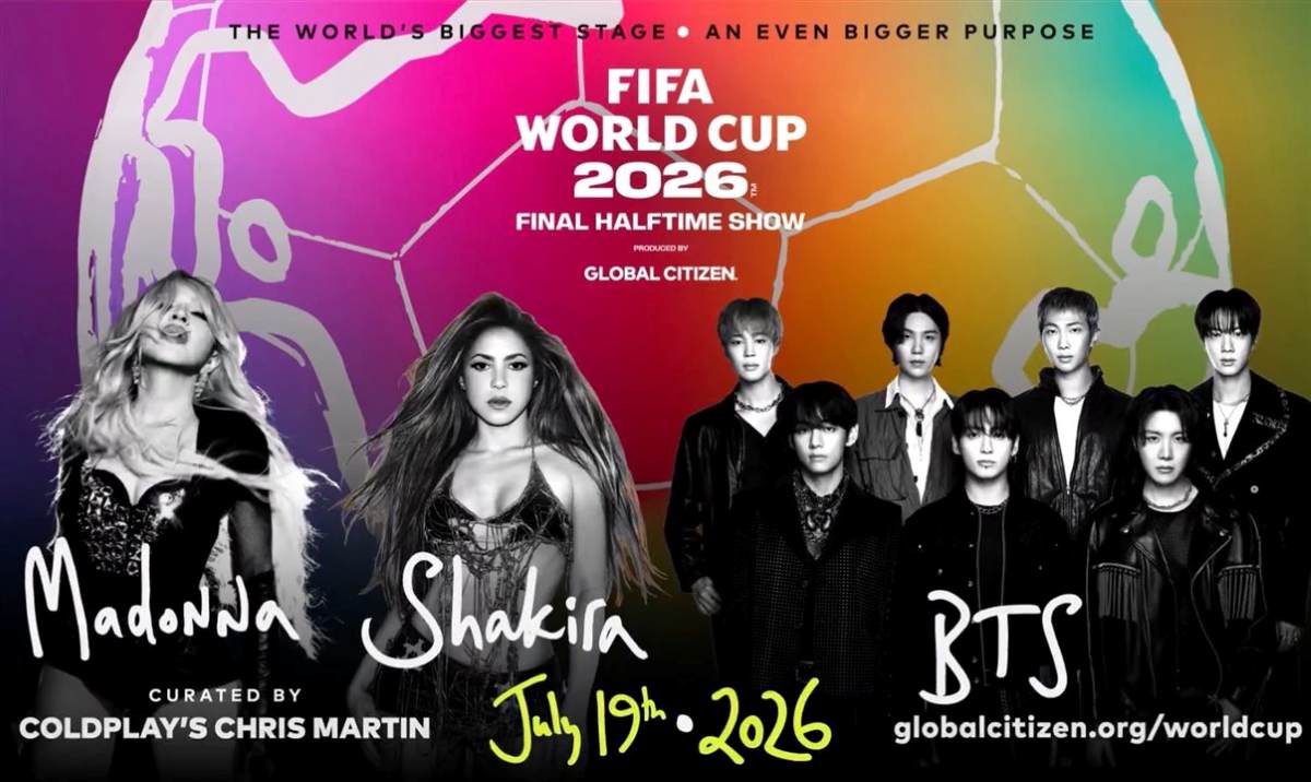 Madonna, Shakira e BTS se apresentam na final da Copa do Mundo 2026