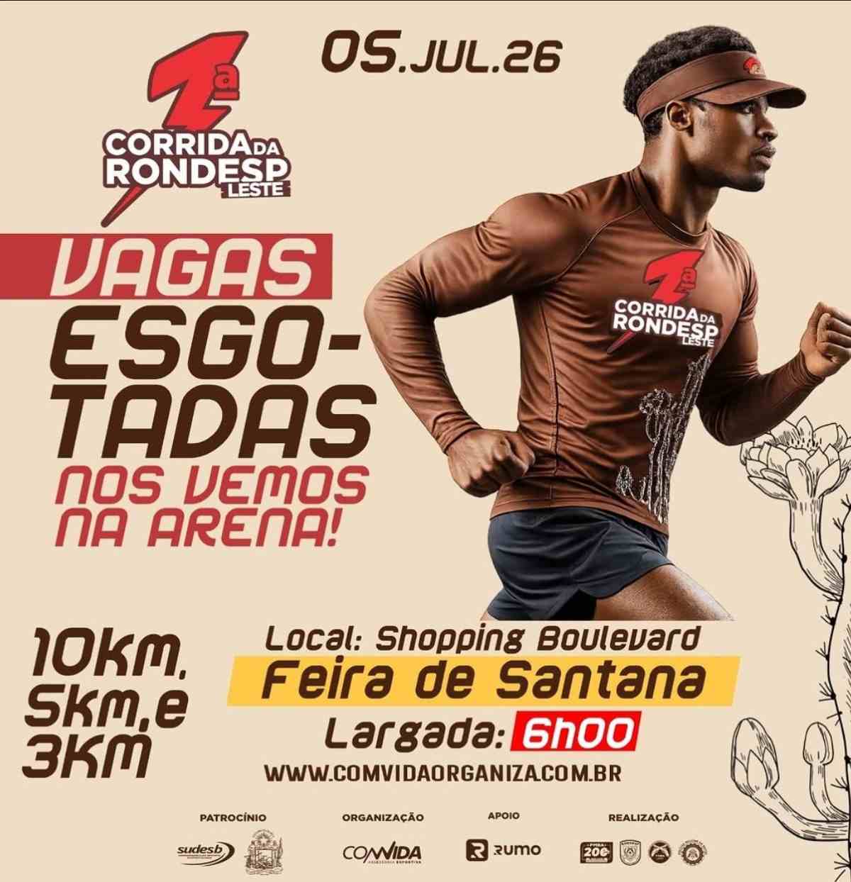 Card 1ª Corrida Rondesp Leste