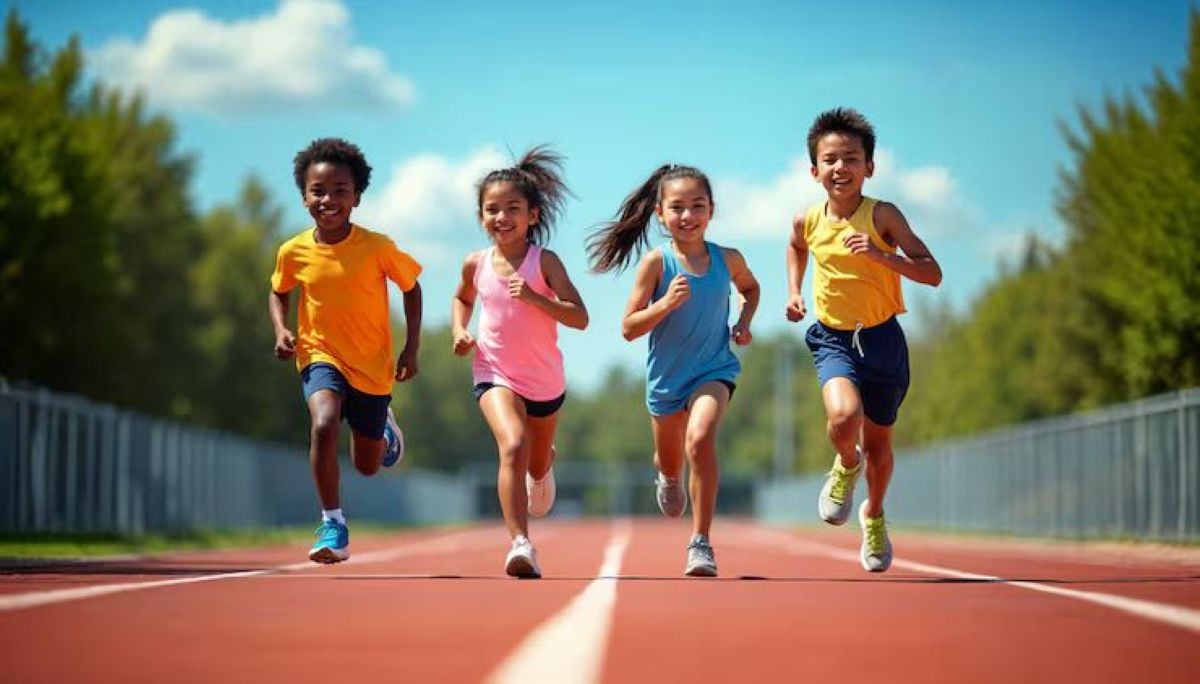 Corrida para crianças alegria felicidade foto freepik