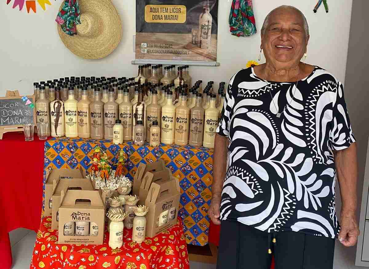 Dona Maria, avó de Dani e inspiração para nome do licor