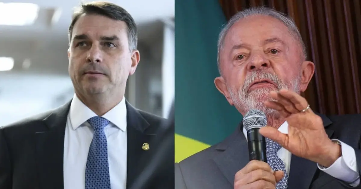 Flávio Bolsonaro e Lula