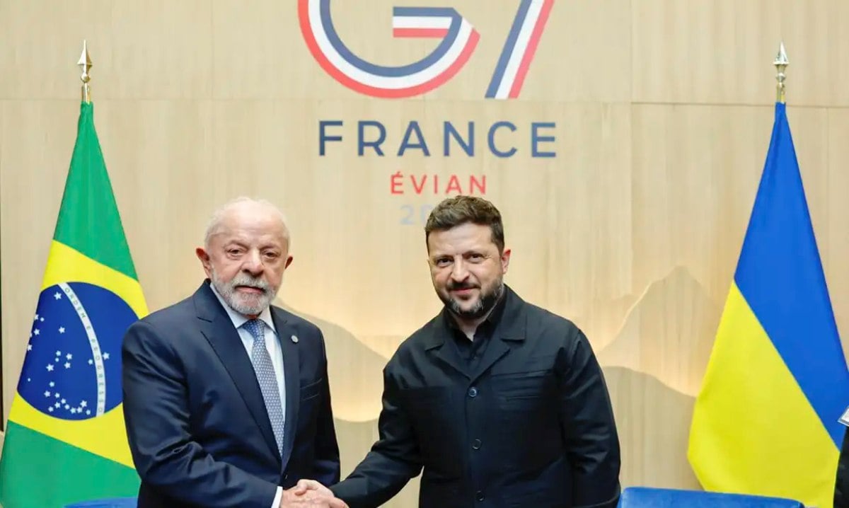 Luiz Inácio Lula da Silva e Volodymyr Zelensky