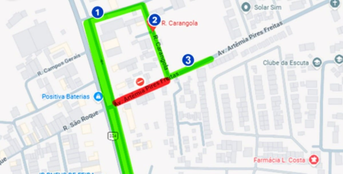 Mudanças no trânsito da Avenida Artêmia Pires 