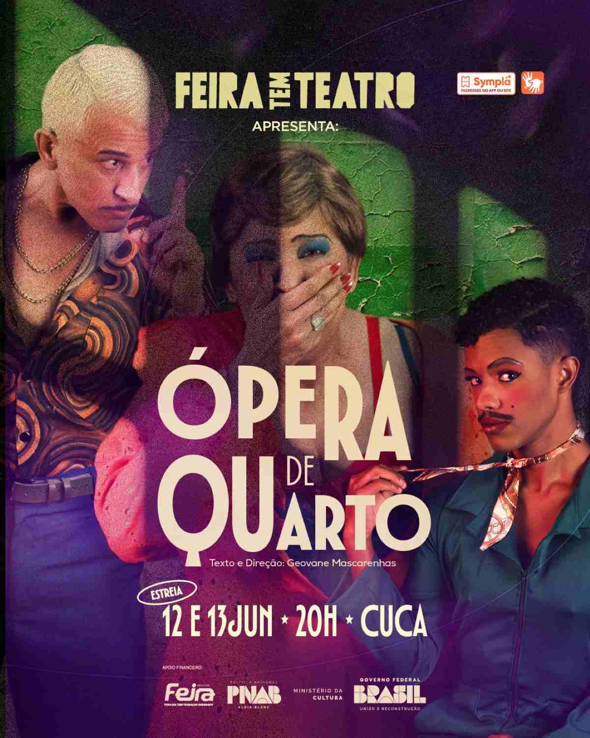 Musical “Ópera de Quarto” estreia em Feira de Santana com temática sobre violência contra a mulher