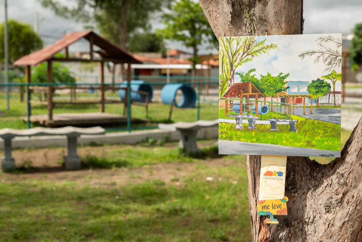 Praças de Feira de Santana se tornam galeria de arte com obras disponíveis gratuitamente