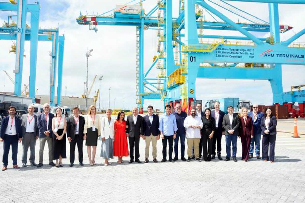Vice-presidente da República, Geraldo Alckmin, durante cerimônia de entrega oficial do 1º Terminal 100% Elétrico da América Latina da APM Terminals