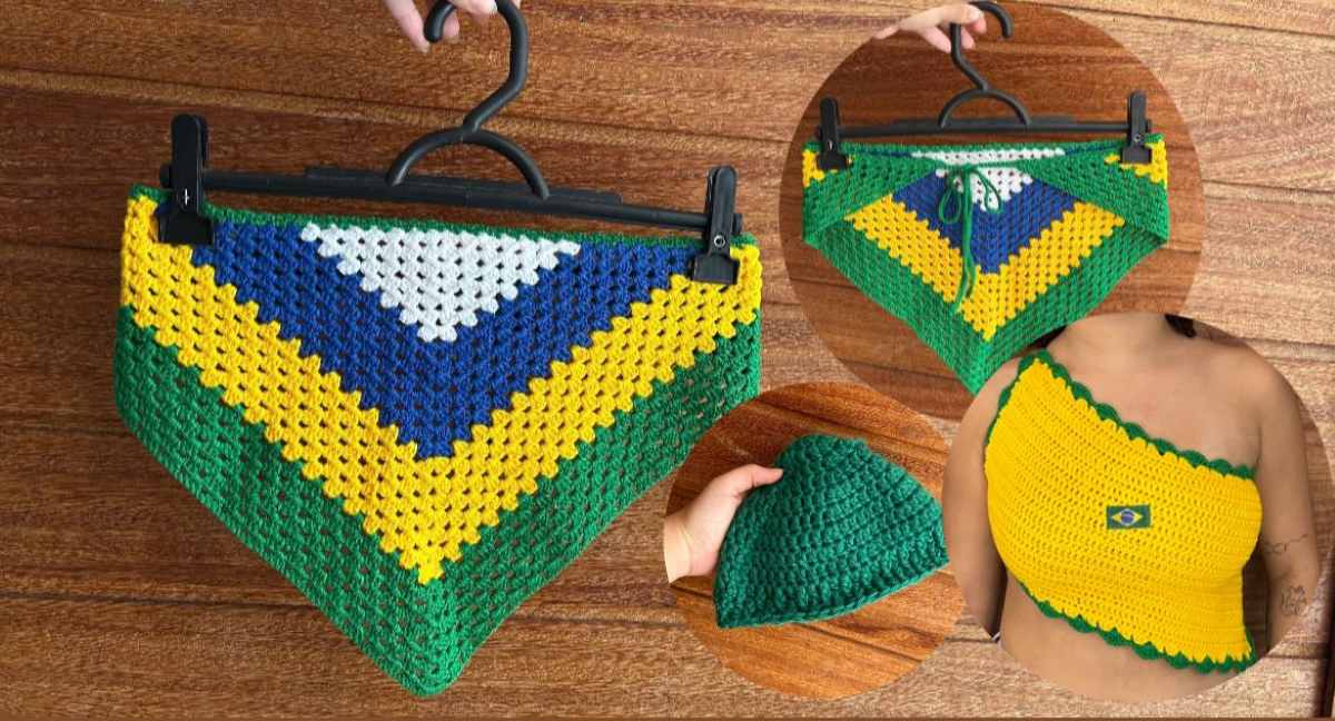 peças de crochê Brasil Core