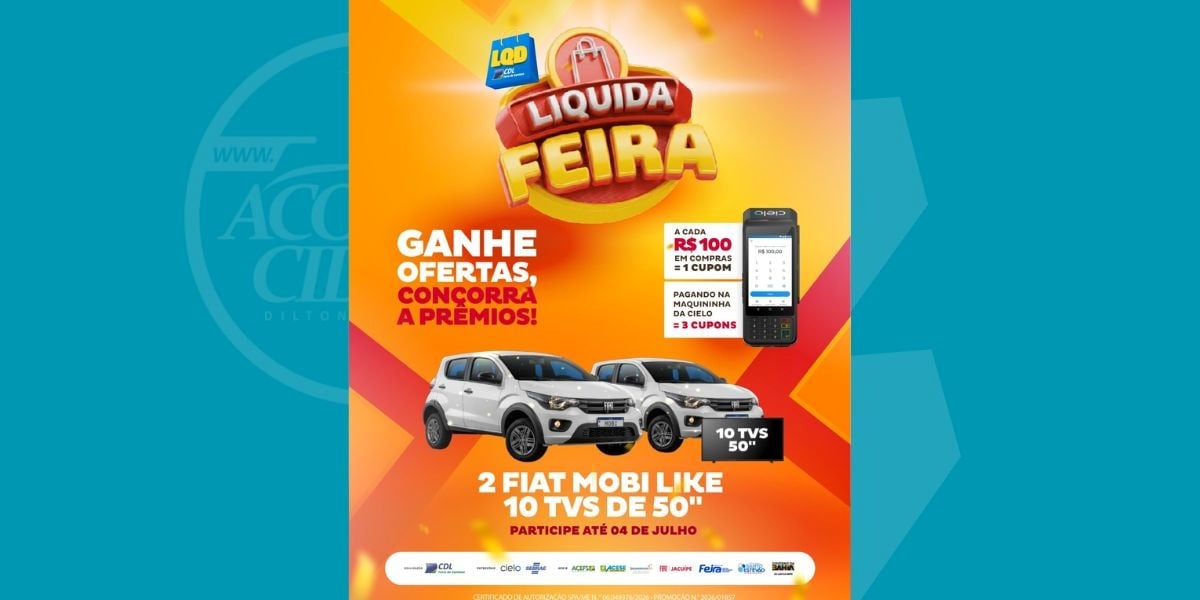 Liquida Feira começa nesta quinta com descontos de até 50% e sorteio de dois carros