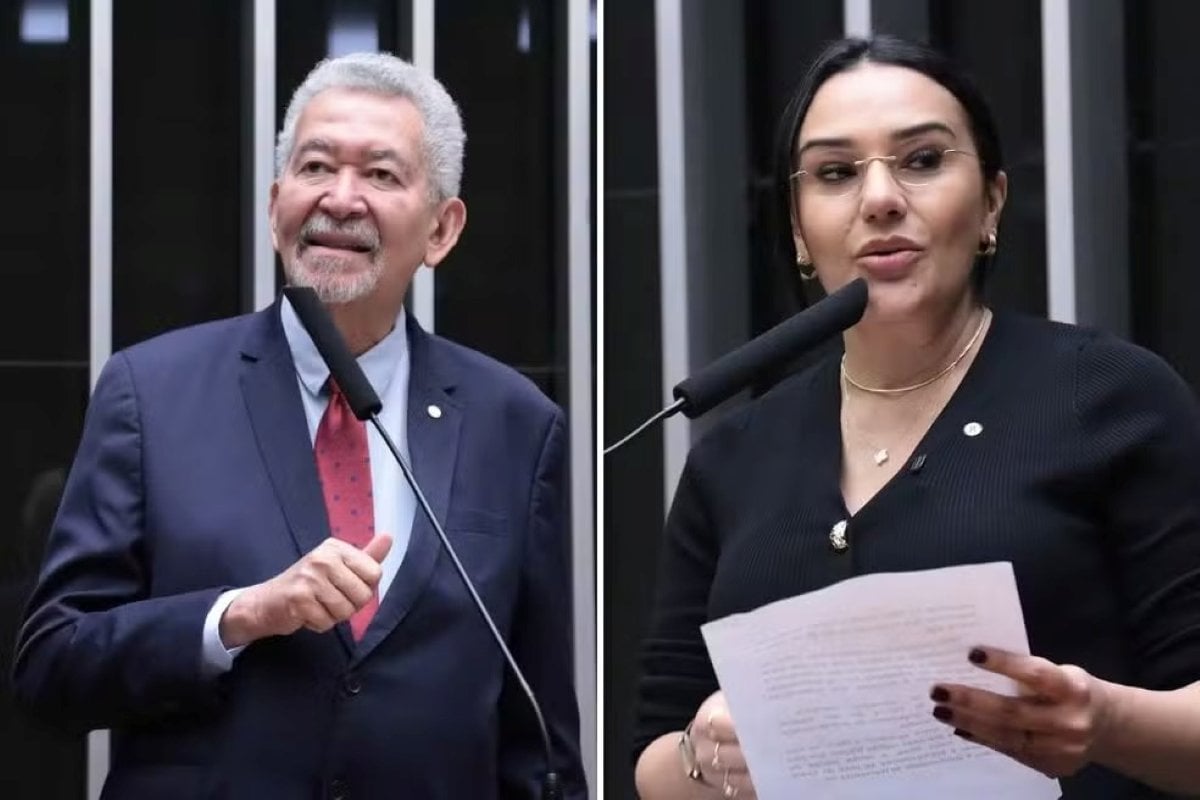 Deputados Paulão (PT-AL) e Dayany Bittencourt (União-CE) — Foto: Thiago Cristino/Câmara dos Deputados