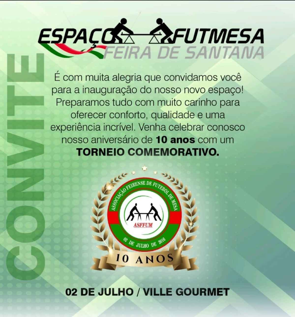 Novo Espaço Futmesa de Feira de Santana será inaugurado nesta quinta-feira (2)