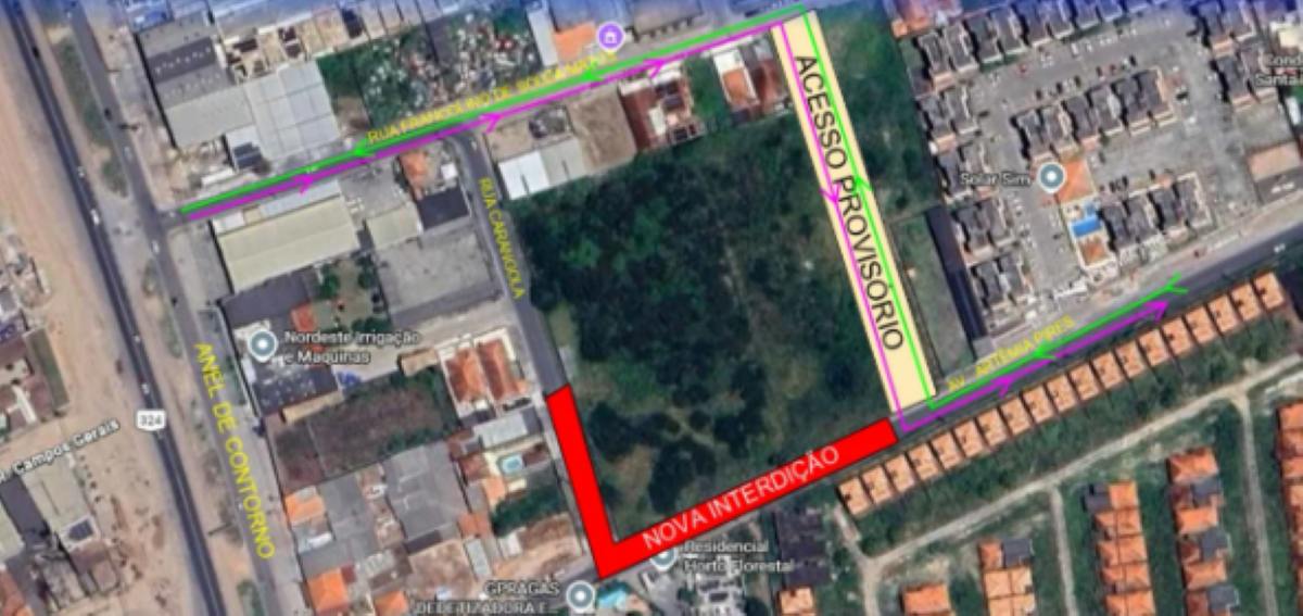 Novo acesso à Avenida Artêmia Pires