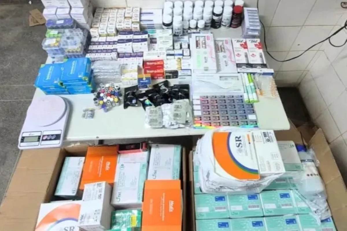Polícia apreende medicamentos, hormônios e anabolizantes irregulares durante operação