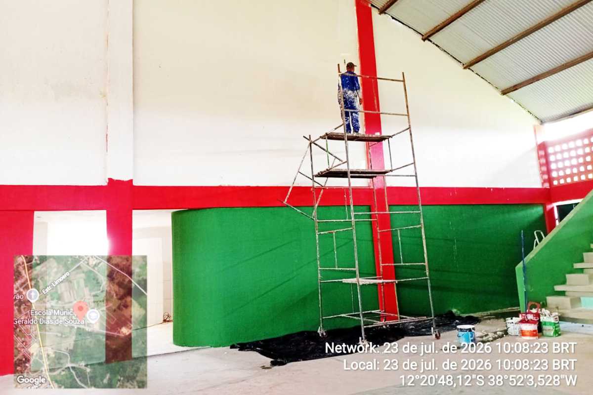 Prefeitura de Feira promove reforma e manutenção de 12 quadras e campos de futebol; saiba onde